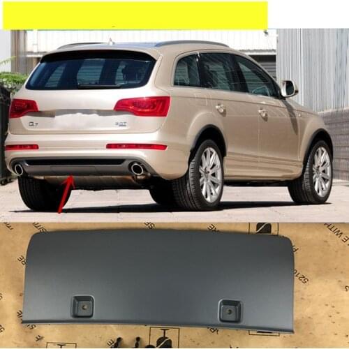 QDPATRICK Rear Bumper Towbar Cover Platinum Gray End Cap For Audi Q7 2010-2016