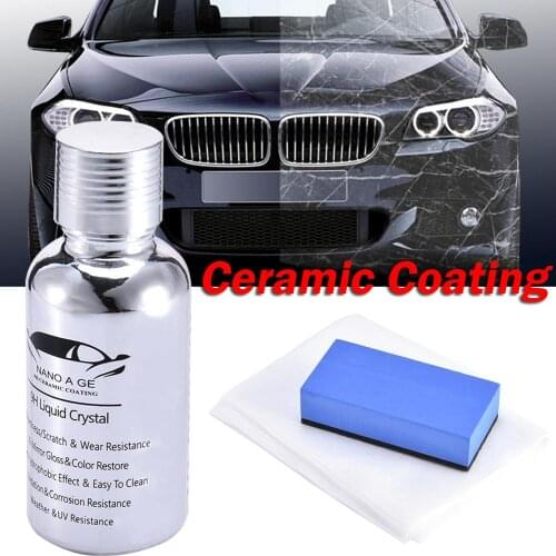 1set Nano Car Coating Liquid Glass 9H Liquid Crystal Hardness Car Polish Liquid Glass High Gloss Nano Bond Ceramic Coating