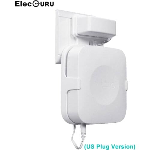 Wall Mount Holder for Samsung SmartThings Hub(US Plug Version) Sturdy Stylish Wall Bracket Smart Cable Arrangement White