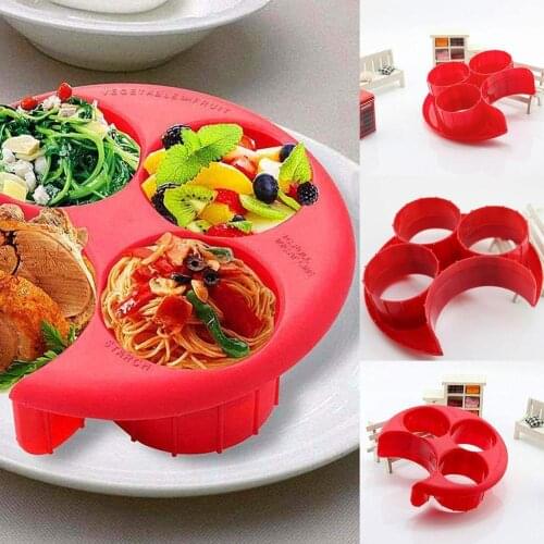 Portable Lose Weight Meal Measure Food Portion Control Tool Plate Dinnerware Kitchen Keep Fit Tools Control Diet Cooking T7G4