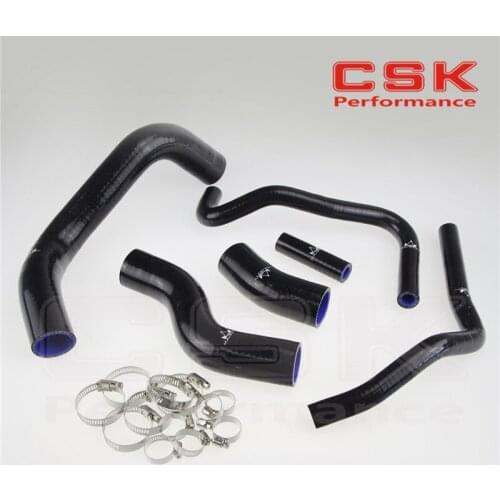 Radiator Coolant Heater Silicone Hose +CLAMPS for 2013-2014 Su baru BRZ FR-S GT86 BLACK