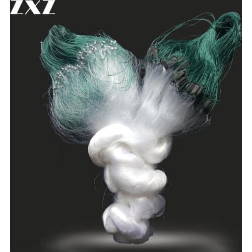 3 Layers Fly Fishing Net 60m 70m 80m Sticky Net Wire Mesh For Big Fish Weight Increase Crab Trap Mesh Hanging Landing Nets