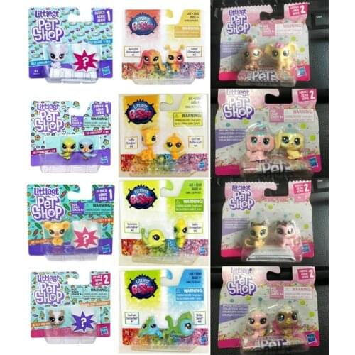 Hasbro Cute Littlest Pet Shop Set Mini LPS Cat Dog Cartoon Animal Action Figures Toys Ornament Collectible Pet Shop Model Gift