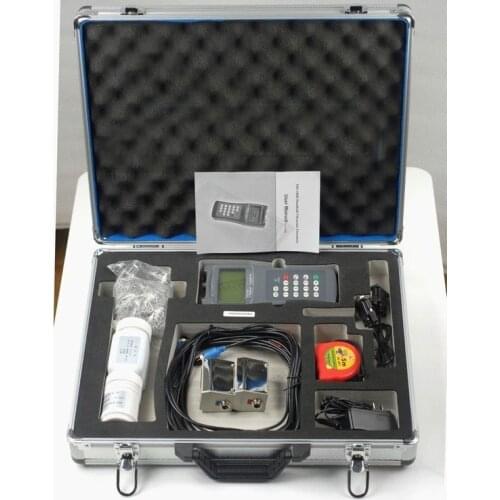 TDS-100H-M1+S1 Handheld Ultrasonic Flow Meter Flowmeter with Clamp on Sensor DN15-700mm