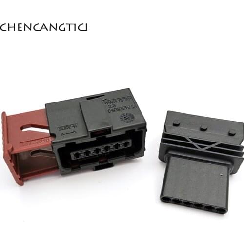 2 Sets 6 Pin Way Auto Tyco Accelerator Pedal Sensor Connector For Chevrolet Fiat Hyundai VW Kia Mitsubishi 6-929265-2 6-929264-2