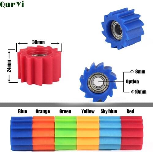 1pc 8mm/10mm Motorcycle Chain Roller Tensioner Pulley Wheel Guide for Kawasaki KX250F KX450F Bike 2006-2016