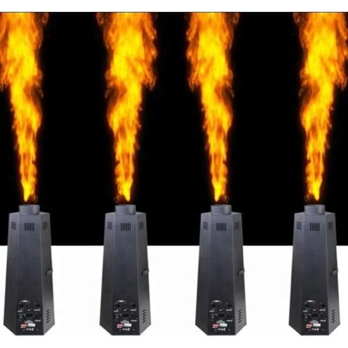 2 stuks/partij Podium DJ Fire Machine DMX Flame Projector Stadium Effect Apparatuur DMX Schakelaar Controle
