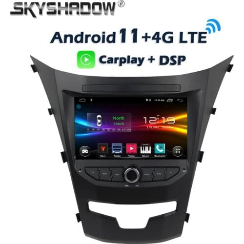 6GB +128GB Carplay DSP IPS Android 10.0 Car multimedia DVD Player GPS WIFI Bluetooth RDS Radio For SsangYong Actyon Korando 2014