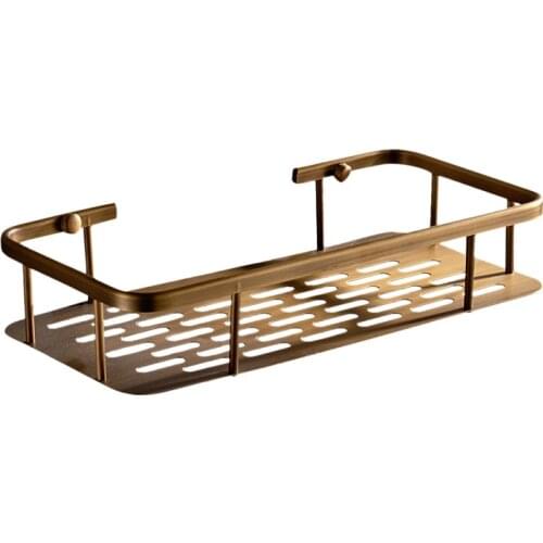 Antique Brass shower shelf