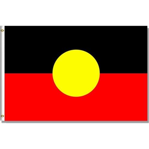 Australian Aboriginal Flag 60x90cm/90x150cm/120x180cm 100% 100D Polyester Banner Brass Grommets Custom Flag Digital printing