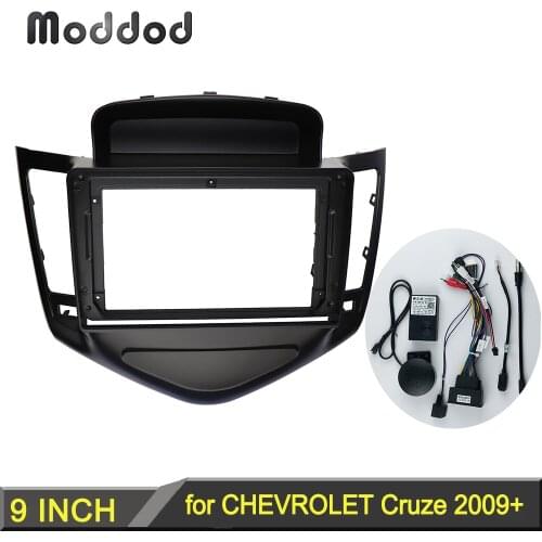 9 inch Car Radio Fascia for Chevrolet Cruze 2009-2011 Head Unit Installation Refit Trim Frame Dash Kit Stereo Panel GPS Bezel