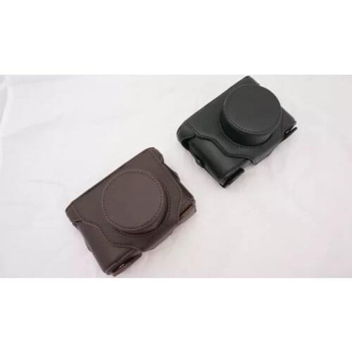 Black Coffee PU Leather Case Camera Bag Cover For Fujifilm Fuji X10 X20 X-10 X-20 With Shoulder Strap