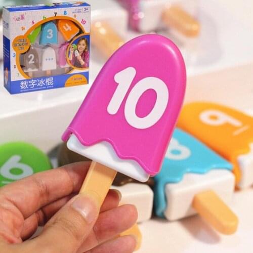 Digital Popsicle Mathematics Enlightenment Early Childhood Education Parent-child Interactive Educational Toys For Children