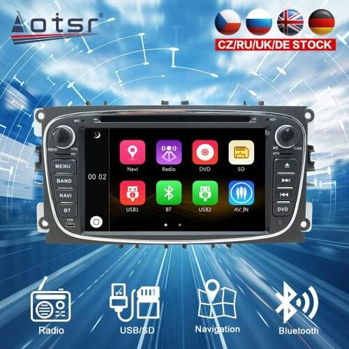 For FORD FOCUS /MONDEO 2009 - 2011 Wince 6.0 CD DVD Player Single DIN 7 Inch GPS Navigation Player BT in-Dash Radio