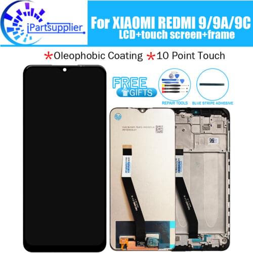 For Xiaomi Redmi 9 LCD Display + Touch Screen Digitizer Assembly 100% New Tested LCD Screen+Touch for Redmi 9A/9C