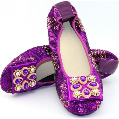 Doershow Whoesale Elegant Womens PURPLE Shoes Nice Looking African Sandals Shoes Free Shipping!HLK1-5