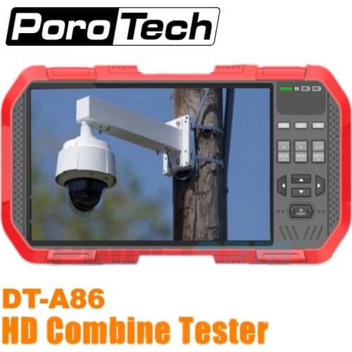 DT-A86 CCTV Tester HD Combine Tester 7 Inch H.265 4K IP camera tester 8MP TVI CVI 5MP AHD CVBS Monitor Multimeter