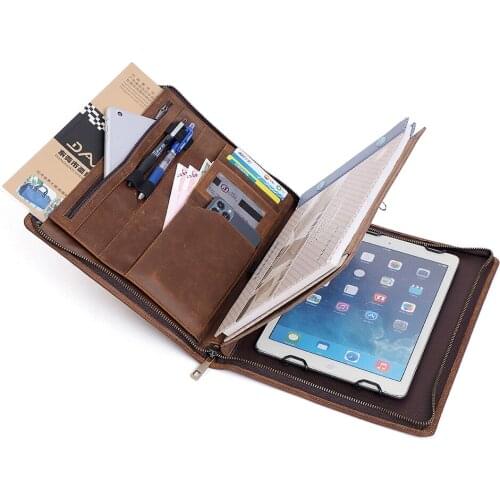 JOYIR Genuine Leather Men Clutch Bags for IPad Cowhide Men Bags File Package Cellphone Large Capacity Handbag Busniess IPad Bag