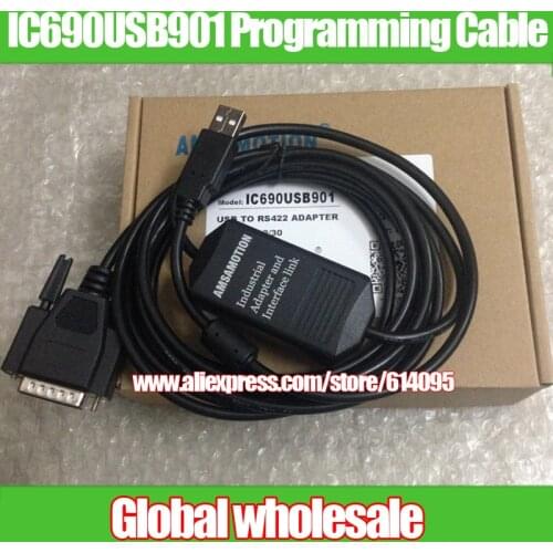 1pcs IC690USB901 Programming Cable For GE Fanuc SNP GE90-70 / 90-30 Series PLC / communication / download cable IC690USB90