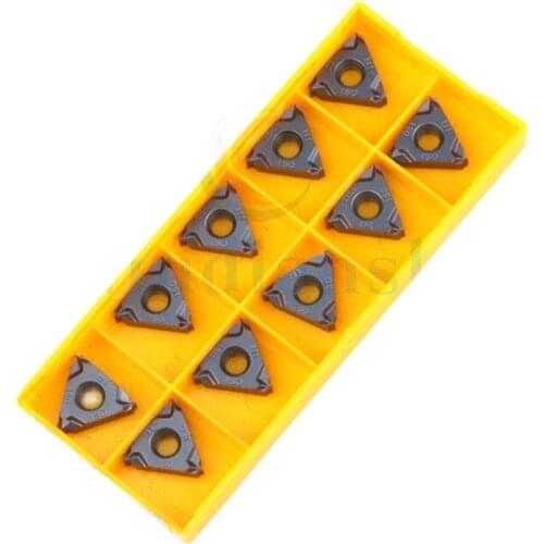 10pcs 16ER 100ISO 16IR 200ISO Carbide lathe turning insert Suitable for general machining of steel stainless steel and cast iron