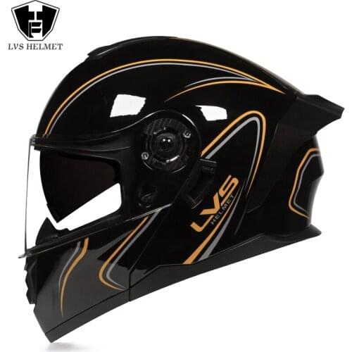 Flip Up Racing Helmet Modular Dual lens Motorcycle Helmet Full Face Safety helmets