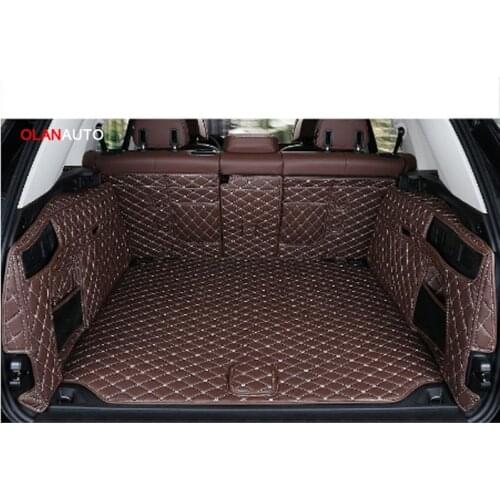 Leather Car Trunk Mat Cargo Liner for Bmw X5 2019 2020 2021 G05 Rug Carpet Interior Accessories Sticker