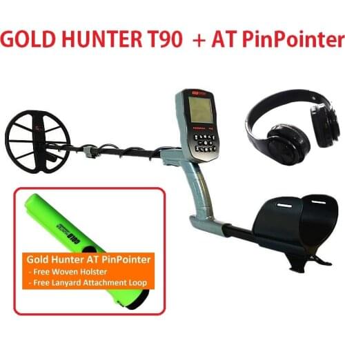 Gold Hunter T90 Professional Metal Detector Underground Depth Gold Detector Treasure Hunter Detecting Pinpointer