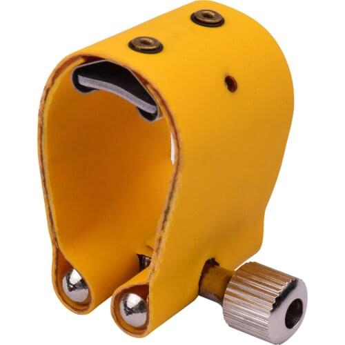 Muslady Saxophone Ligature Compact Durable Sax Ligature for Alto Saxophone Bakelite Mouthpiece Musical Instruments