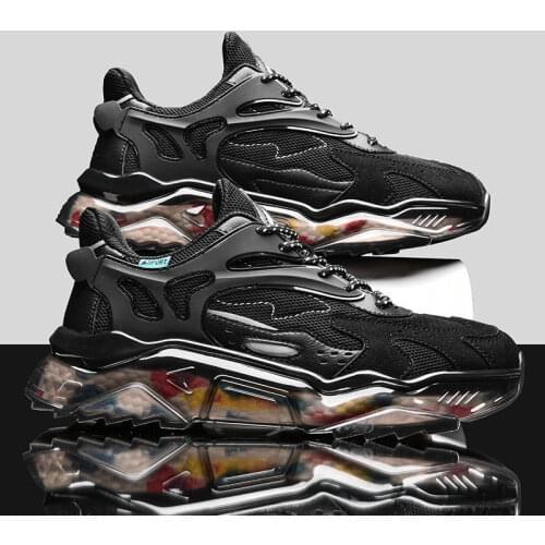 2021 Lace-up New Mens Shoes Korean Style Lightweight Shoes Mens Casual Old Shoes Mens Thick Sole Sneakers Tide