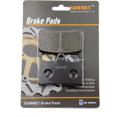 SOMMET Motorcycle Front Brake Pads Disks 1 pair for Yamaha MT-07 / MT-07A (689cc) (2014-2015) MT07 MT07A LT252
