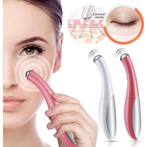 Mini Portable Electric Eye Massage Pen Device Facials Vibration Eye Care Inductive Massager Essence Import Beauty Instrument