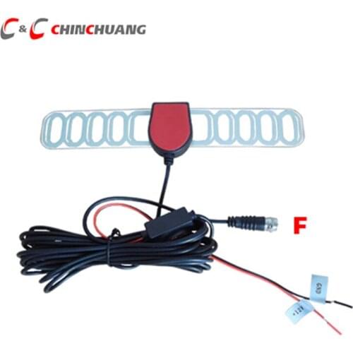 F Connector ! 5 Meters Car DVB-T2 DVB-T ISDB-T Digital TV Active Antenna Vehicle Mobile Auto Aerial with Amplifier Booster