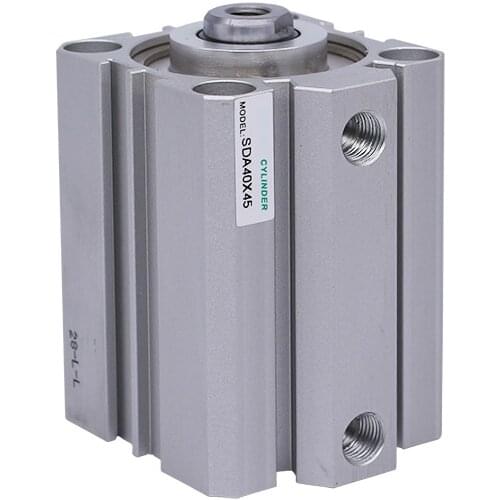 SDA SDAS 50mm SDA50*125/150/175/200 Dual Action Single Rod Pneumatic Air Thin Cylinder SDA50*125 SDA50*150 SDA50*175 SDA50*200