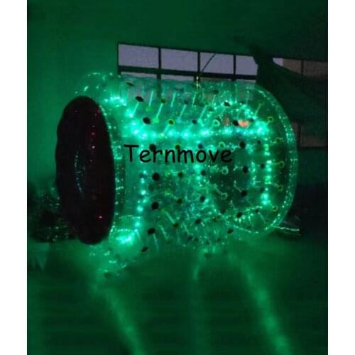 Pvc light Inflatable roller ball water roller water roller ball water toys Water park Inflatable Roller Ball with led lighting