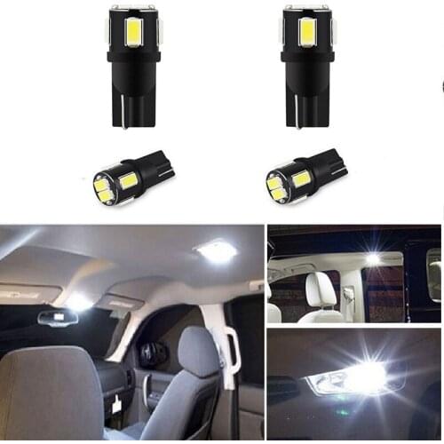 4x W5W LED T10 LED Interior Car Lights For Mitsubishi Outlander Lancer 10 9 Galant ASX Pajero Sport L200 Colt leds for auto 12V