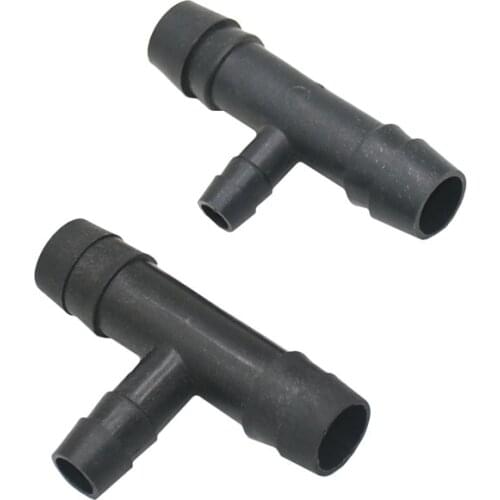 1/2" to 8mm 10mm hose reducing tee Connector water splitter T-type barb 3-way Drip Irrigation Fittings 8 Pcs