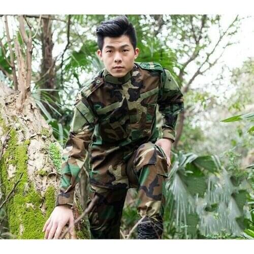 Tactical Us Army Special Forces woodland Camo Combat Uniform Military Costume For Men Security Working Field Military Training