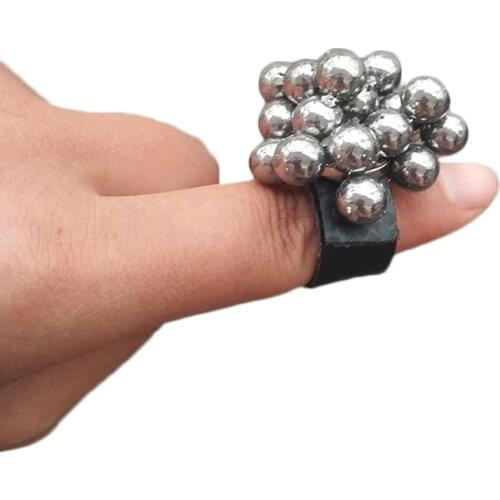 Magic Magnetic RingLeather for Slingshot Steel Ball slingshot accessories Magnet Finger Magician Tool