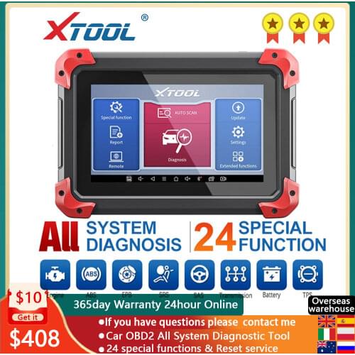 XTOOL D7 OBD2 Scanner ALL System Car Diagnostic Tool TPMS Code Reader OBD2 Key Programmer EURO Car Diagnostic KO MK808 CRP909E