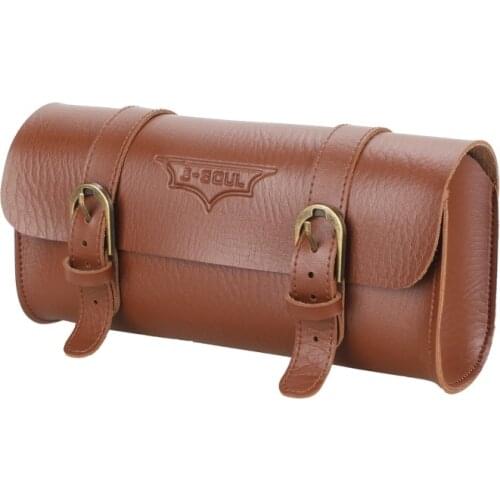 Retro Bicycle Tail Bag PU Leather Cycling Bag Saddle Pouch Rear Pannier Personalized Riding Vintage Bike Seat Bag