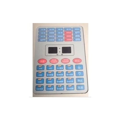 For Gulf GST500/5000 LCD Screen Fire Host Key Board Mask Film Key Film 20 Lights