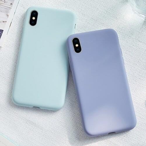 Full Protective Case For iPhone X XR XS Max Fashion Liquid Silicone Phone Back Cover For iPhone 6 6s 7 8 Plus Slim Soft Shell