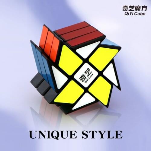 ZY-Wisdom Qiyi 3x3 Windmill Axis Magic Cube Puzzle Speed Cubo magico mofangge XMD Professional Educational Toy for Children