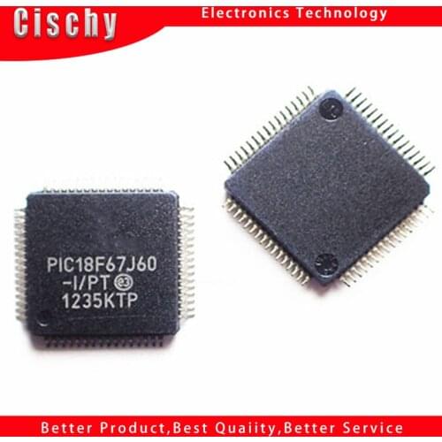 1pcs/lot PIC18F67J60-I/PT PIC18F67J60IPT PIC18F67J60 TQFP-64 In Stock