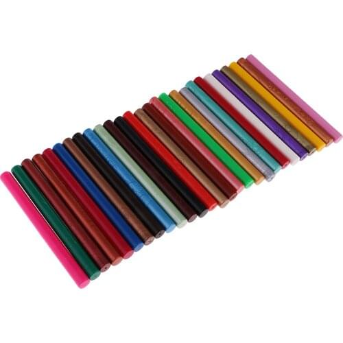 10 Pieces Multi-color Round Sealing Wax Sticks for Wedding Invitation Letter