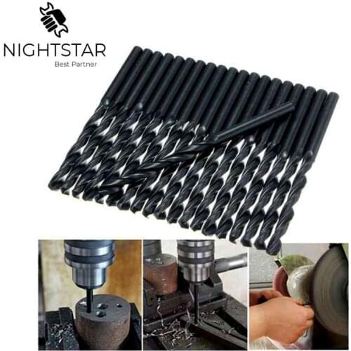 100pcs HSS Drill Bits Metal Drilling Twist Drill Bit Metalworking Drill Bits 1mm/2mm/3mm/4mm/5mm