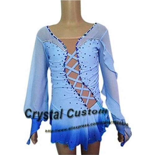 2015 Children Figure Skating Dress Fashion New Brand Vogue Figure Skating Competition Dress For Women DR3099