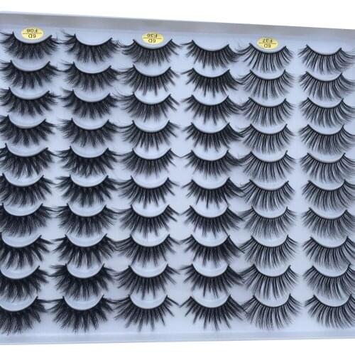 300Pairs 3D Mink Lashes 8-25mm Dramatic Volume Eyelashes Mink Natural Long Silk Eyelashes Beauty Makeup Eyelash Extension Tool