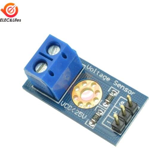 5Pcs Smart Electronics DC 0-25V Standard Voltage Sensor Module Test Electronic Bricks Smart for Arduino Smart Robot Diy Kit