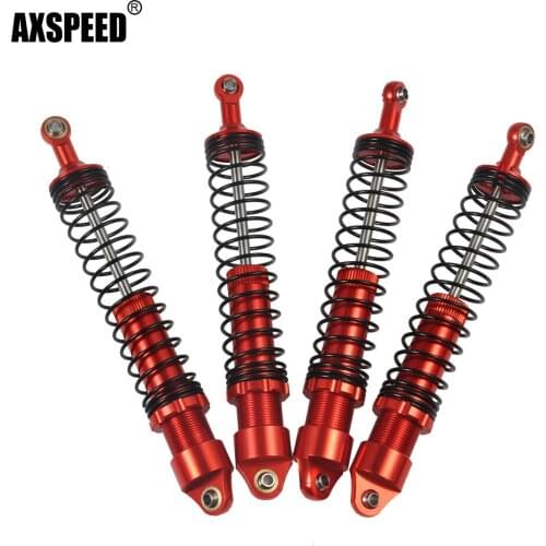 AXSPEED 1/2/4Pcs Metal Shock Absorber 90/100/110/120mm Damper for 1/10 Axial SCX10 90046 TRX4 D90 Wraith CC01 RC Crawler Car